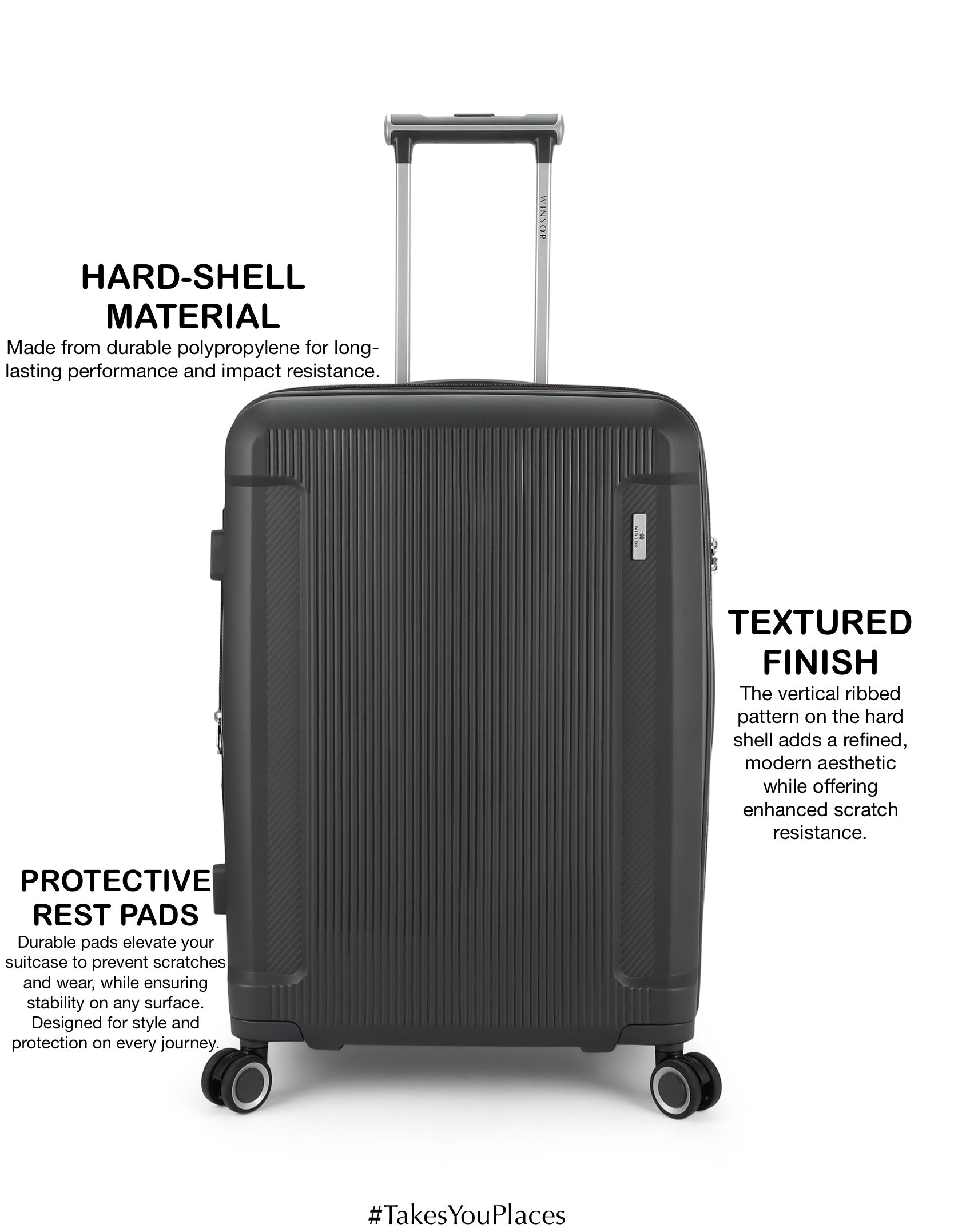 Elegant Check-In Large Hard Luggage