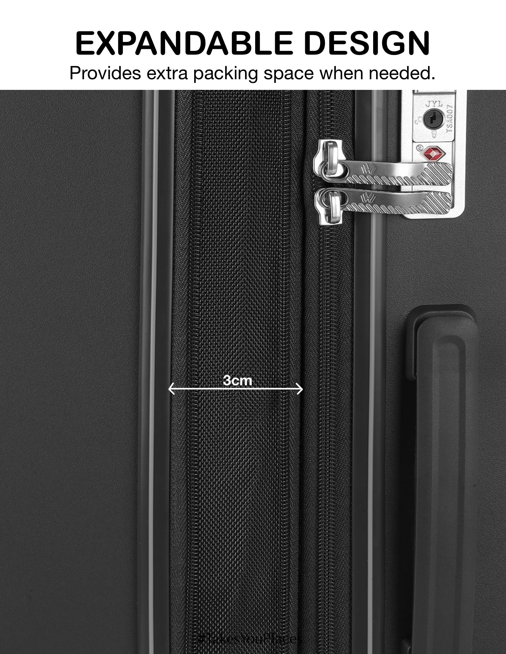 Elegant Check-In Large Hard Luggage